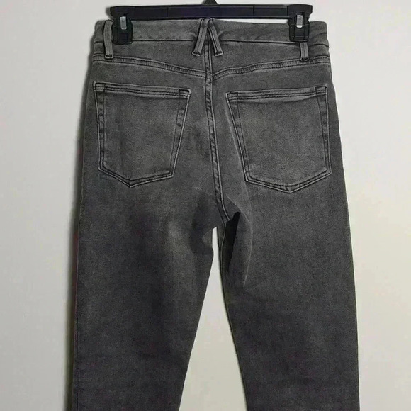 GOOD AMERICAN Grey Wash Mid-rise Stretchy Skinny Jeans Size 2/26 - Picture 11 of 15